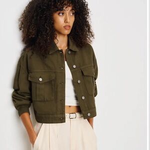 Reformation Khaki Utility Jacket